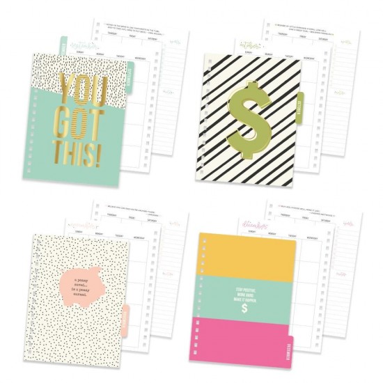 Budget planner Pukka Pads, 4 separatoare, calendar 12 luni nedatat, 183 stickere, pagini organizare Budget planner Pukka Pads, 4 separatoare, calendar 12 luni nedatat, 183 stickere, pagini organizare