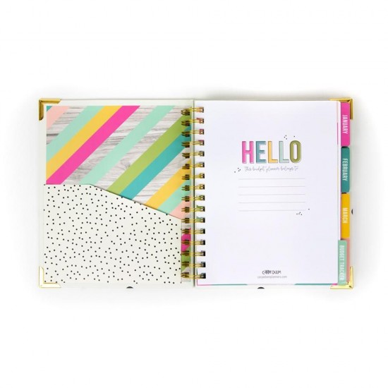 Budget planner Pukka Pads, 4 separatoare, calendar 12 luni nedatat, 183 stickere, pagini organizare Budget planner Pukka Pads, 4 separatoare, calendar 12 luni nedatat, 183 stickere, pagini organizare