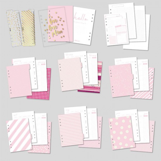 Agenda planificator A5 Carpe Diem, nedatat, include: 12 separatoare lunare, 12 calendare lunare, 60 planere saptamanale, 12 pag dictando, 12 pag matematica, 12 pag veline, 2 semne de carte plastic, 1 coperta plastic, 3 pag stickere planning, in cuti Agenda planificator A5 Carpe Diem, nedatat, include: 12 separatoare lunare, 12 calendare lunare, 60 planere saptamanale, 12 pag dictando, 12 pag matematica, 12 pag veline, 2 semne de carte plastic, 1 coperta plastic, 3 pag stickere planning, in cuti