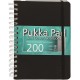 Agenda cu spirala Pukka Pads Soft Cover A5 matematica 200 pag, coperti groase cartonate PU