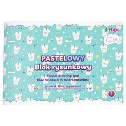 Bloc de desen Strigo Pastel A4, 14 file 100g, culori pastel