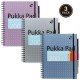 Caiet cu spirala si separatoare Pukka Pads A4 Executive Metallic Project Book, 200 pag, 80 g, coperti cartonate SILVER