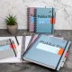 Caiet cu spirala si separatoare Pukka Pads Project Book Metallic A4, 200 pag matematica BLUE Caiet cu spirala si separatoare Pukka Pads Project Book Metallic A4, 200 pag matematica BLUE