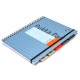 Caiet cu spirala si separatoare Pukka Pads Project Book Metallic A4, 200 pag matematica BLUE Caiet cu spirala si separatoare Pukka Pads Project Book Metallic A4, 200 pag matematica BLUE