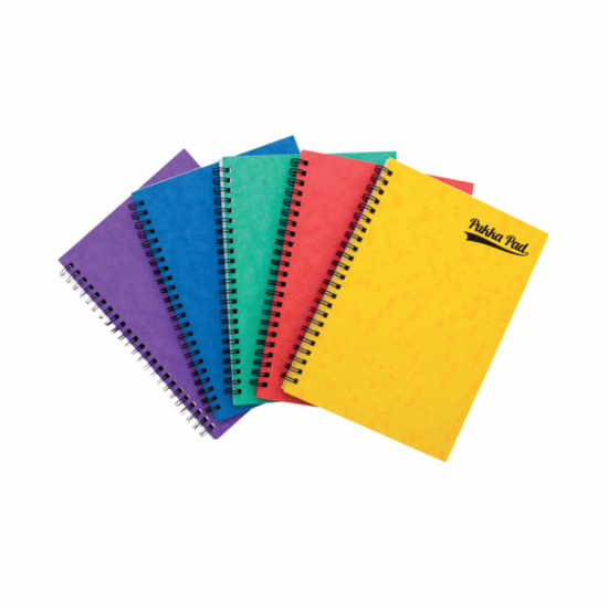 Set 5 caiete cu spirala Pukka Pads A5, 120 pag, dictando, microperforatii desprindere, mix 5 culori Set 5 caiete cu spirala Pukka Pads A5, 120 pag, dictando, microperforatii desprindere, mix 5 culori