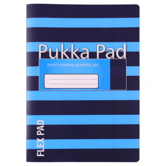 Caiet Pukka Pads Flex Pads Navy B5 60 pag matematica, albastru Caiet Pukka Pads Flex Pads Navy B5 60 pag matematica, albastru