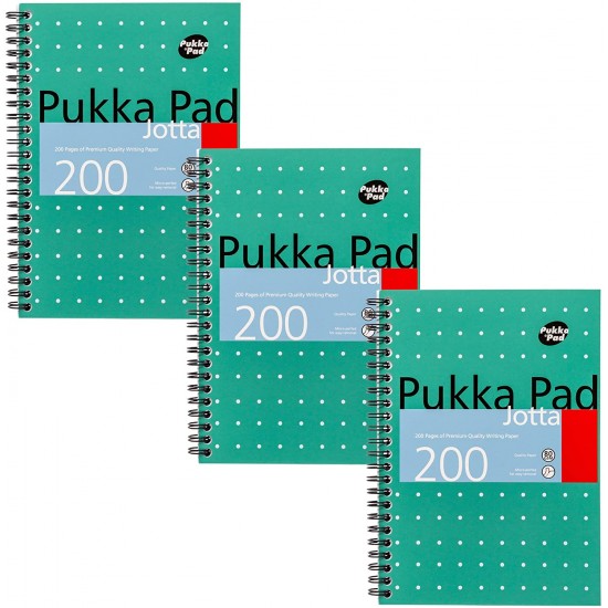 Caiet cu spirala Pukka Pads Metallic dictando B5, 200 pag, hartie 80 g, coperti cartonate Caiet cu spirala Pukka Pads Metallic dictando B5, 200 pag, hartie 80 g, coperti cartonate