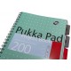 Caiet cu spirala si separatoare Pukka Pads Metallic Project Book dictando A4, microperforatii, 200 pag, hartie 80 g, coperti cartonate