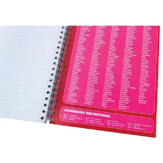 Caiet cu spirala si separatoare Pukka Pads Project Book Vogue 200 pag dictando A4 roz Caiet cu spirala si separatoare Pukka Pads Project Book Vogue 200 pag dictando A4 roz