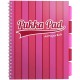 Caiet cu spirala si separatoare Pukka Pads Project Book Vogue 200 pag dictando A4 roz