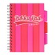 Caiet cu spirala si separatoare Pukka Pads Project Book Vogue 200 pag dictando A5 roz