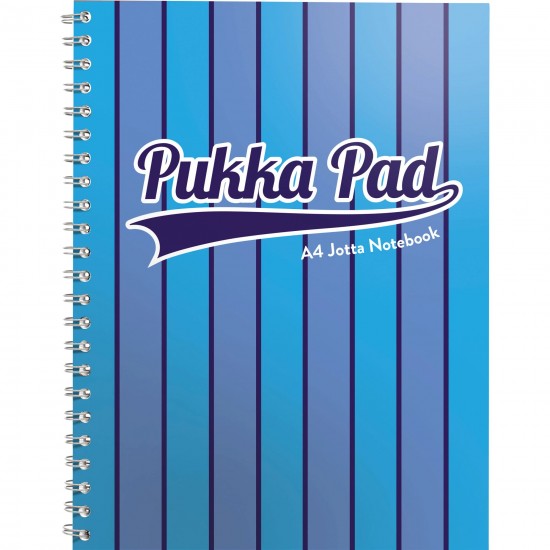 Caiet cu spirala Pukka Pads Vogue 200 pag dictando A4, albastru