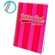 Caiet cu spirala Pukka Pads Vogue 200 pag dictando A5, roz Caiet cu spirala Pukka Pads Vogue 200 pag dictando A5, roz