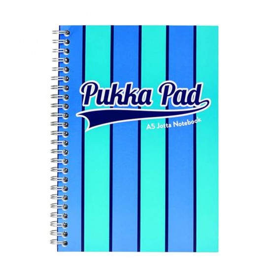 Caiet cu spirala Pukka Pads Vogue 200 pag dictando A5, albastru Caiet cu spirala Pukka Pads Vogue 200 pag dictando A5, albastru