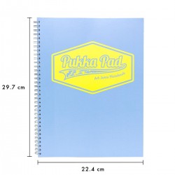 Caiet cu spirala Pukka Pads Pastel Jotta dictando A4, 200 pag, 80 g, BLUE Caiet cu spirala Pukka Pads Pastel Jotta dictando A4, 200 pag, 80 g, BLUE