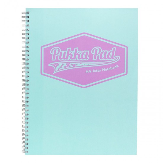 Caiet cu spirala Pukka Pads Pastel Jotta dictando A4, 200 pag, 80 g, MINT