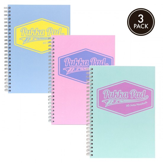 Caiet cu spirala Pukka Pads Pastel Jotta dictando A5, 200 pag, 80 g, BLUE Caiet cu spirala Pukka Pads Pastel Jotta dictando A5, 200 pag, 80 g, BLUE