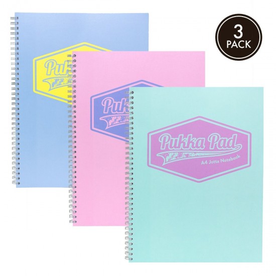 Caiet cu spirala Pukka Pads Pastel Jotta dictando A5, 200 pag, 80 g, PINK Caiet cu spirala Pukka Pads Pastel Jotta dictando A5, 200 pag, 80 g, PINK