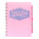 Caiet cu spirala si 5 separatoare Pukka Pads Project Book Pastel, coperti PP, 200 pag DICTANDO, A4, hartie 80g, PINK