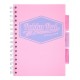 Caiet cu spirala si 3 separatoare Pukka Pads Project Book Pastel, coperti PP, 200 pag DICTANDO, hartie 80 g, A5 PINK