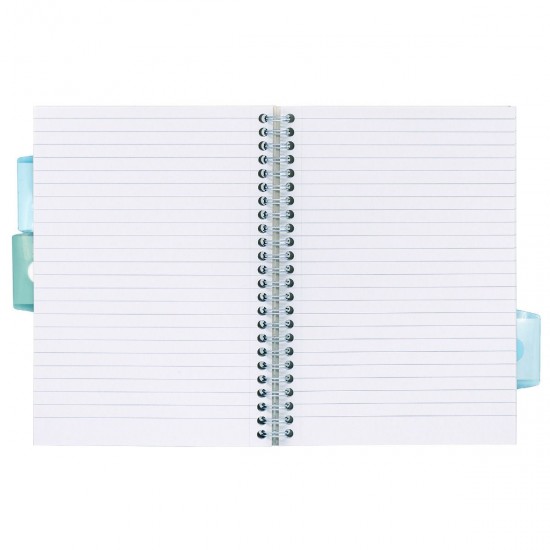 Caiet cu spirala si separatoare Pukka Pads Project Book Glee 200 pag, dictando A5 albastru deschis Caiet cu spirala si separatoare Pukka Pads Project Book Glee 200 pag, dictando A5 albastru deschis