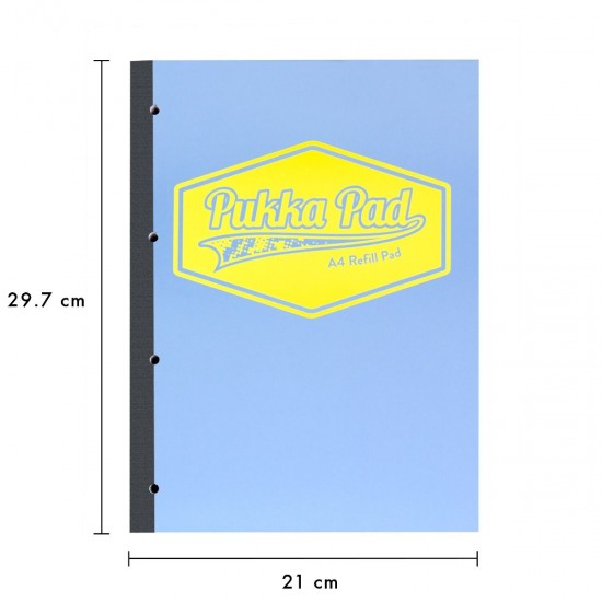 Caiet Pukka Pads Pastel, dictando, A4, 400 pag, hartie 80 g, coperti cartonate BLUE Caiet Pukka Pads Pastel, dictando, A4, 400 pag, hartie 80 g, coperti cartonate BLUE