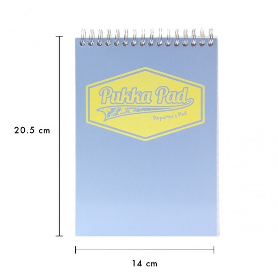 Caiet cu spirala Pukka Reporter Pad Pastel, 160 pag dictando, 14 x 20.5 cm, coperti BLUE Caiet cu spirala Pukka Reporter Pad Pastel, 160 pag dictando, 14 x 20.5 cm, coperti BLUE