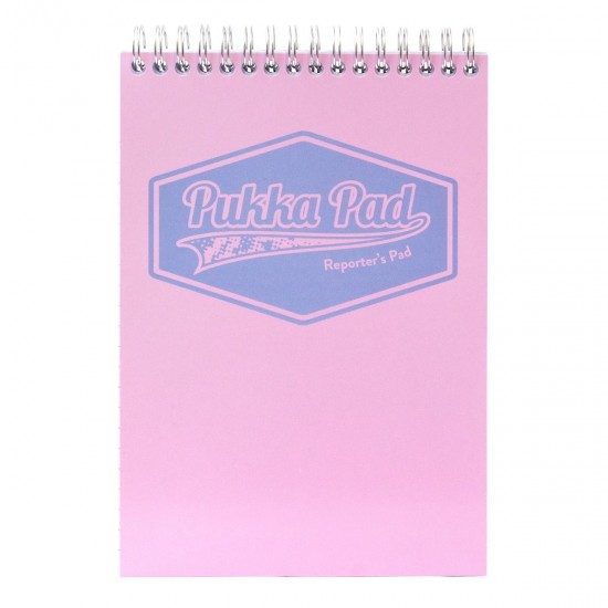 Caiet cu spirala Pukka Reporter Pad Pastel, 160 pag dictando, 14 x 20.5 cm, coperti cartonate PINK Caiet cu spirala Pukka Reporter Pad Pastel, 160 pag dictando, 14 x 20.5 cm, coperti cartonate PINK
