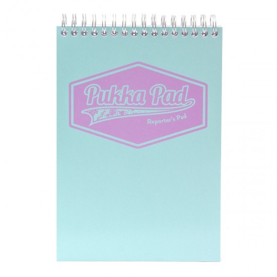 Caiet cu spirala Pukka Reporter Pad Pastel, 160 pag dictando, 14 x 20.5 cm, coperti cartonate MINT Caiet cu spirala Pukka Reporter Pad Pastel, 160 pag dictando, 14 x 20.5 cm, coperti cartonate MINT