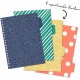 Caiet cu spirala si separatoare Pukka Pads Colour Wash, format B5, 200 pag, dictando, microperforatii, coperti tari