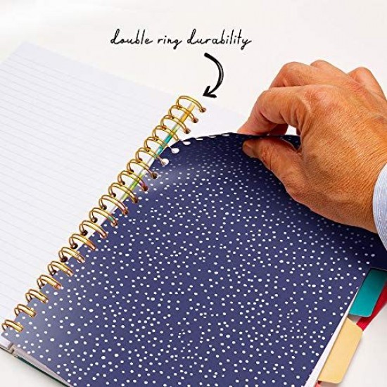 Caiet cu spirala si separatoare Pukka Pads Floral Love, format B5, 200 pag, dictando, microperforatii, coperti tari Caiet cu spirala si separatoare Pukka Pads Floral Love, format B5, 200 pag, dictando, microperforatii, coperti tari