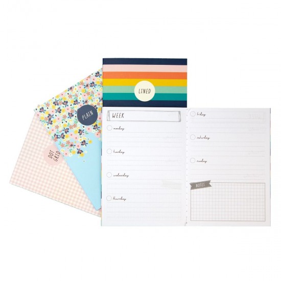 Set 4 caiete Pukka Pads Carpe Diem Hearts, A6, 32 pag, hartie 80 g, compus din: 1 x planner saptamanal, 1 x dictando, 1 x punctat, 1 x foi veline Set 4 caiete Pukka Pads Carpe Diem Hearts, A6, 32 pag, hartie 80 g, compus din: 1 x planner saptamanal, 1 x dictando, 1 x punctat, 1 x foi veline