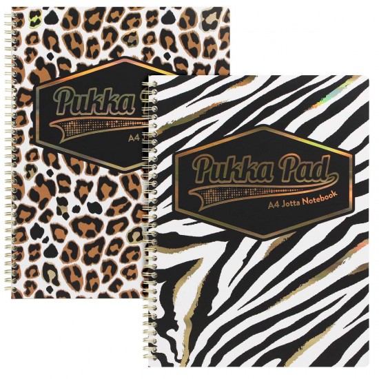 Caiet cu spirala Pukka Pads Wild Jotta A4+, dictando, 160 pag, perforatii biblioraft, coperti cartonate Caiet cu spirala Pukka Pads Wild Jotta A4+, dictando, 160 pag, perforatii biblioraft, coperti cartonate