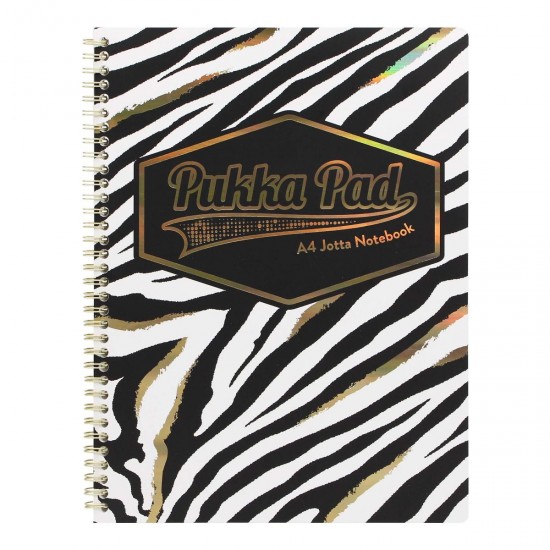 Caiet cu spirala Pukka Pads Wild Jotta A4+, dictando, 160 pag, perforatii biblioraft, coperti cartonate