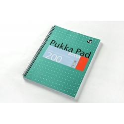 Caiet cu spirala Pukka Pads Metallic Jotta dictando A4, 200 pag, hartie 80 g, coperti cartonate Caiet cu spirala Pukka Pads Metallic Jotta dictando A4, 200 pag, hartie 80 g, coperti cartonate