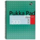 Caiet cu spirala Pukka Pads Metallic Jotta dictando A4, 200 pag, hartie 80 g, coperti cartonate