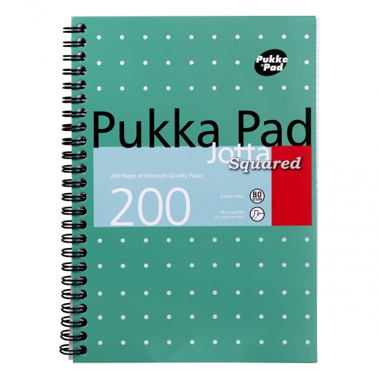 Caiet cu spirala Pukka Pads Metallic Jotta DICTANDO A5, 200 pag, hartie 80 g, coperti cartonate Caiet cu spirala Pukka Pads Metallic Jotta DICTANDO A5, 200 pag, hartie 80 g, coperti cartonate