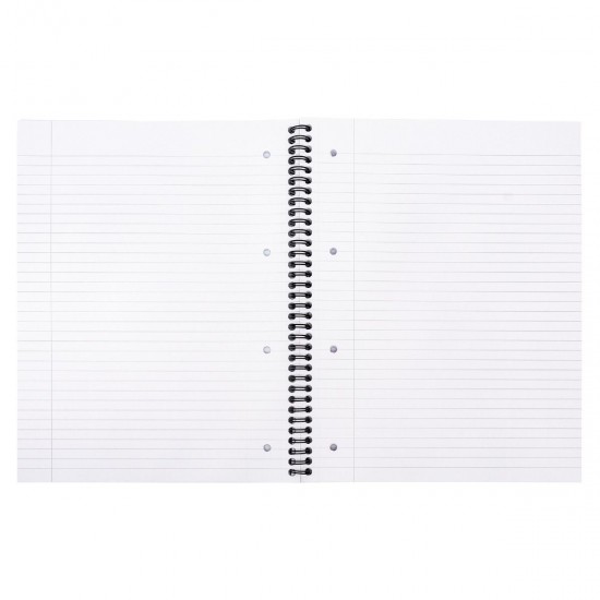 Caiet cu spirala Pukka Pads Stripes dictando A4, 200 pag, coperti PP, albastru Caiet cu spirala Pukka Pads Stripes dictando A4, 200 pag, coperti PP, albastru