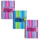 Set de 3 caiete cu spirala Pukka Pads Stripes, dictando, 200 pag, hartie 80 g, format A6, coperti PP, roz/albastru Set de 3 caiete cu spirala Pukka Pads Stripes, dictando, 200 pag, hartie 80 g, format A6, coperti PP, roz/albastru