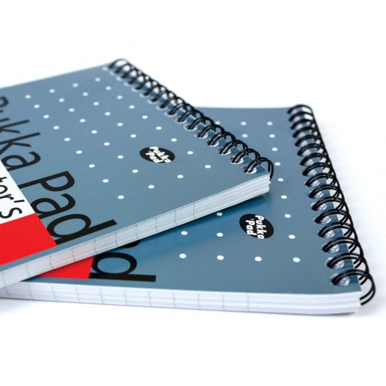 Caiet cu spirala Pukka Pads Reporters 140x205mm, 160 pag, coperti tari Caiet cu spirala Pukka Pads Reporters 140x205mm, 160 pag, coperti tari