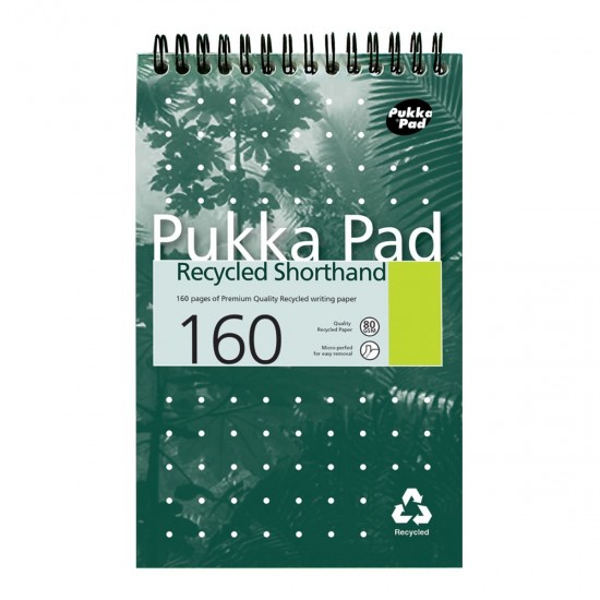 Caiet cu spirala Pukka Pads Recycled Pad 128 x 203mm, 160 pag, hartie 80 g, 100% reciclata, coperti cartonate Caiet cu spirala Pukka Pads Recycled Pad 128 x 203mm, 160 pag, hartie 80 g, 100% reciclata, coperti cartonate