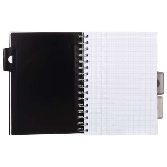 Caiet cu spirala si separatoare Pukka Pads Black Project Book A5 dictando, 250 pag, coperti PP Caiet cu spirala si separatoare Pukka Pads Black Project Book A5 dictando, 250 pag, coperti PP