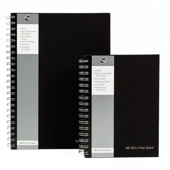 Caiet cu spirala Pukka Pads A5, 160 pag, dictando, microperforatii, coperti intarite textil Caiet cu spirala Pukka Pads A5, 160 pag, dictando, microperforatii, coperti intarite textil