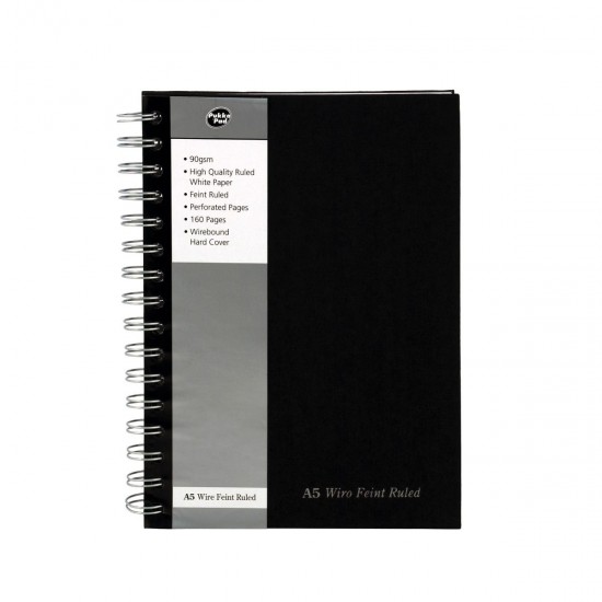 Caiet cu spirala Pukka Pads A5, 160 pag, dictando, microperforatii, coperti intarite textil Caiet cu spirala Pukka Pads A5, 160 pag, dictando, microperforatii, coperti intarite textil
