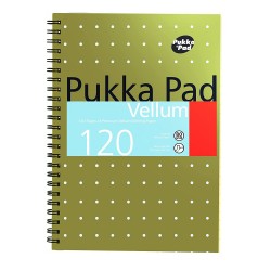 Caiet cu spirala dubla Pukka Pads Vellum A5, 120 pag Caiet cu spirala dubla Pukka Pads Vellum A5, 120 pag