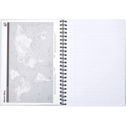 Caiet cu spirala si microperforatii Pukka Pads Wirebound, A4, dictando, 160 pag, coperta intarita Caiet cu spirala si microperforatii Pukka Pads Wirebound, A4, dictando, 160 pag, coperta intarita