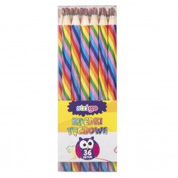 Creioane Strigo Rainbow multicolor 36 buc