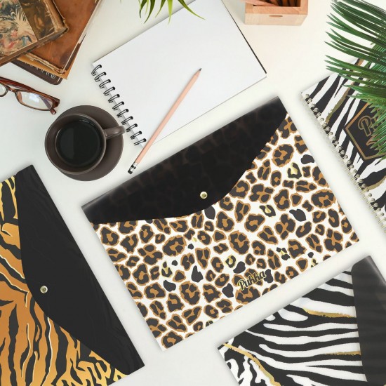 Dosar plic cu capsa Pukka Wild, A4, Leopard Dosar plic cu capsa Pukka Wild, A4, Leopard