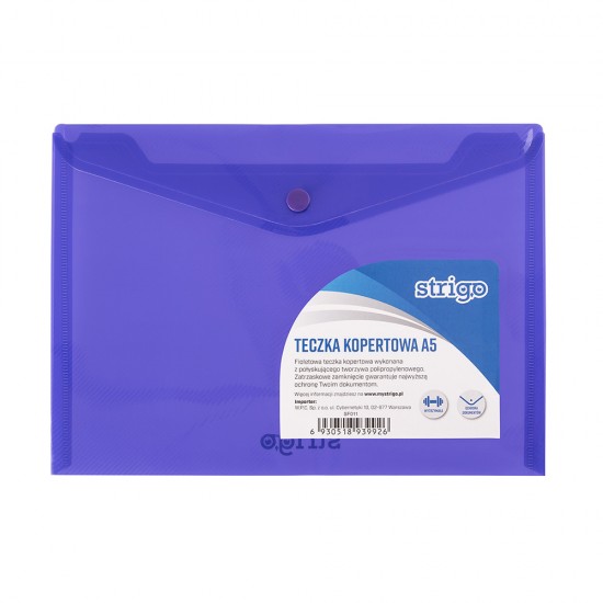 Dosar plic cu capsa Strigo PP A5 PURPLE Dosar plic cu capsa Strigo PP A5 PURPLE