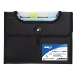 Dosar Strigo Plastic Extensibil A5 6 Compartimente Negru Dosar Strigo Plastic Extensibil A5 6 Compartimente Negru